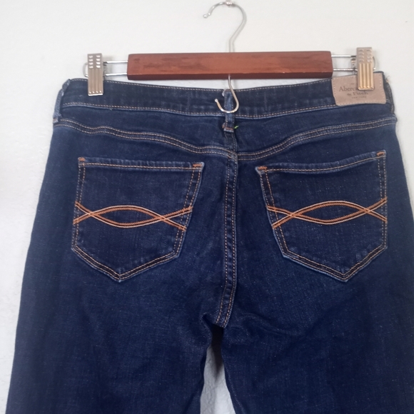 Abercrombie & Fitch Vintage Low Rise Y2K Embroidered Sequin Flame Boot Cut Jean - Picture 5 of 11